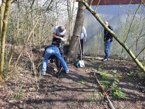 Onderhoudsploeg in actie