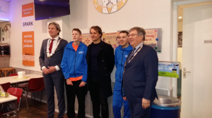 Atleten met burgmeesters